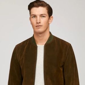 Bonobos Suede Bomber Jacket